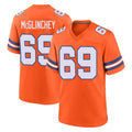 D.Broncos #69 Mike McGlinchey Player Orange Alternate Collection Throwback Game Ndoa Stitched Jerseys