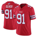 B.Bills #91 Ed Oliver Player Red Vapor Untouchable Limited Ndoa Stitched Jerseys
