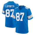 D.Lions #87 Sam LaPorta Player Blue Alternate Home Game Ndoa Stitched Jerseys