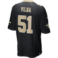 Ndoa NO.Saints #51 Jonathan Vilma Black Game Retired Player Jersey