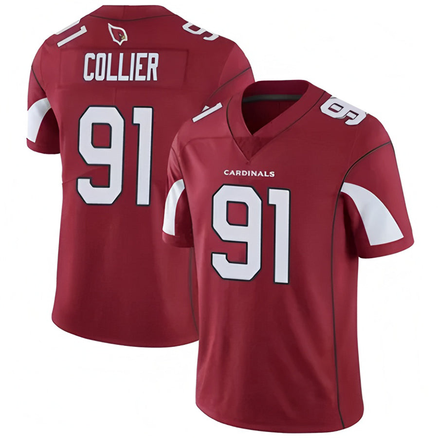 A.Cardinals #91 L.J. Collier Player Cardinal Vapor Untouchable Limited Ndoa Stitched Jerseys