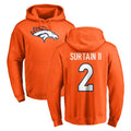 D.Broncos #2 Pat Surtain II Player Orange Pullover Hoodie Limited Ndoa Stitched Jerseys