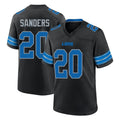 D.Lions #20 Barry Sanders Player Black Alternate Home Game Ndoa Stitched Jerseys