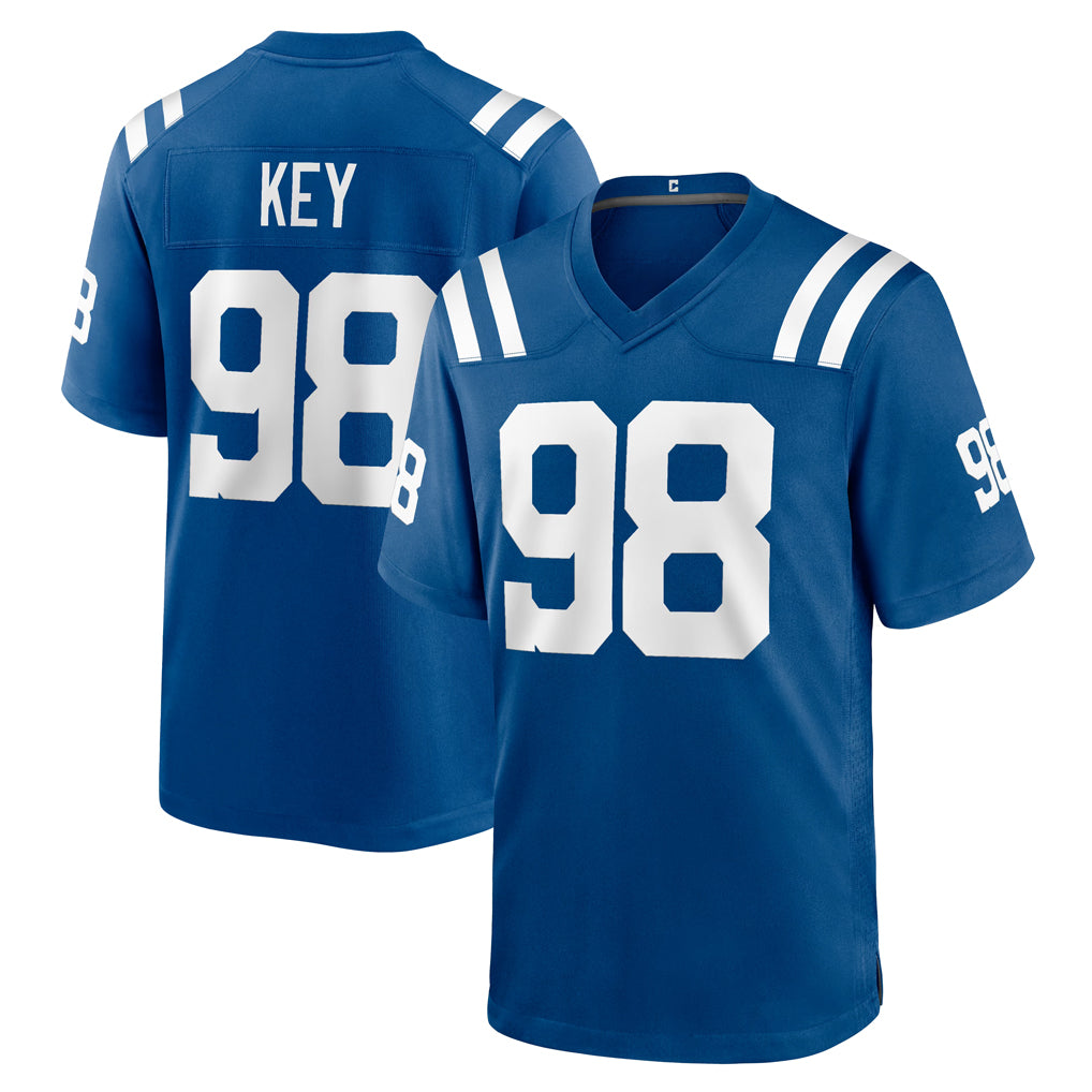 IN.Colts #98 Arden Key Player Royal Home Game Ndoa Stitched Jerseys