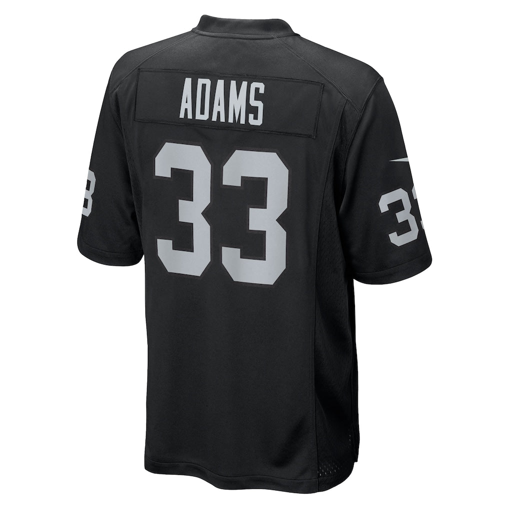 Ndoa LV.Raiders #33 Jamal Adams Black Team Game Jersey