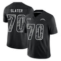 LA.Chargers #70 Rashawn Slater Player Black Limited 2026 Salute to Service Home Game Stitched Jerseys