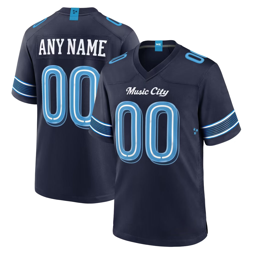 Custom T.Titans Navy 2026 Rivalries Collection Home Game Any Name & Numbers Ndoa Stitched Jerseys