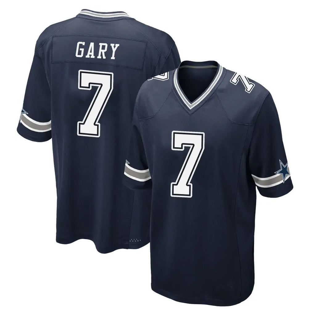 D.Cowboys #7 Rashan Gary Player Navy Home Game Ndoa Stitched Jerseys