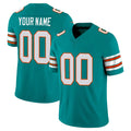 Custom M.Dolphins Aqua Limited Alternate Vapor F.U.S.E. Home Game Any Name & Numbers Ndoa Stitched Jerseys