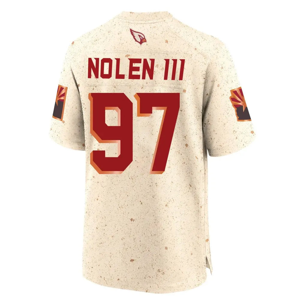 A.Cardinals #97 Walter Nolen III Player Cream Rivalries Collection Game Ndoa Stitched Jerseys