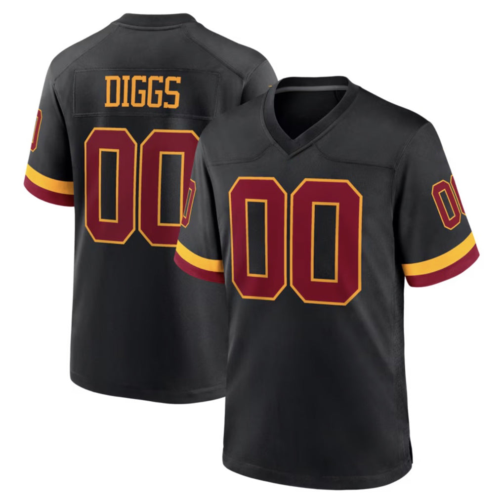 Custom W.Commanders Black Limited Home Game Any Name & Numbers Ndoa Stitched Jerseys