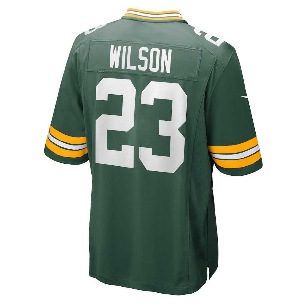 Ndoa GB.Packers #23 Emanuel Wilson Green Team Game Jersey