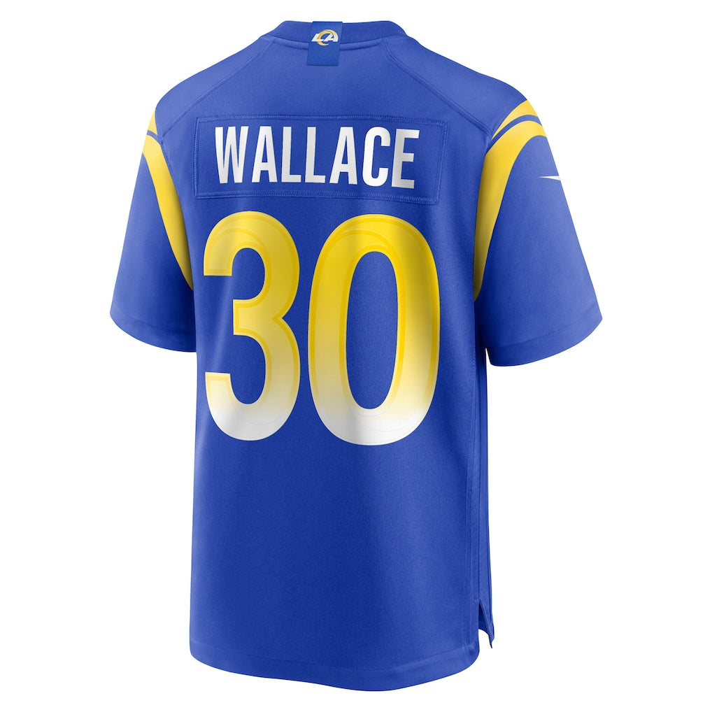 Ndoa LA.Rams #30 Josh Wallace Royal Game Jersey