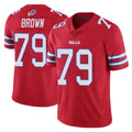 B.Bills #79 Spencer Brown Player Red Vapor Untouchable Limited Ndoa Stitched Jerseys