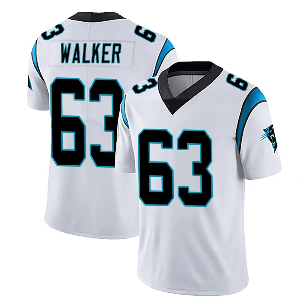 C.Panthers #63 Rasheed Walker Player White Vapor Untouchable Limited Game Ndoa Stitched Jerseys