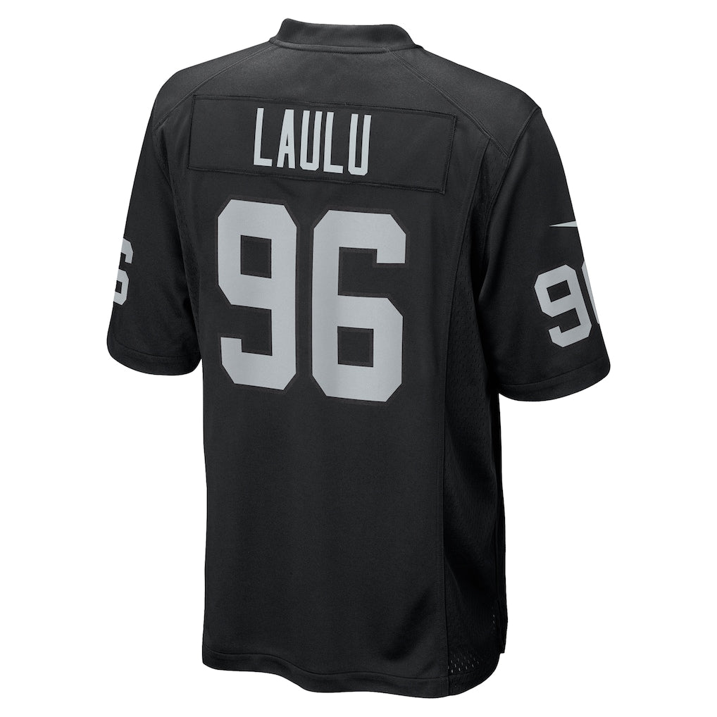 Ndoa LV.Raiders #96 Jonah Laulu Black Team Game Jersey