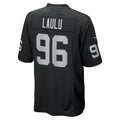 Ndoa LV.Raiders #96 Jonah Laulu Black Team Game Jersey