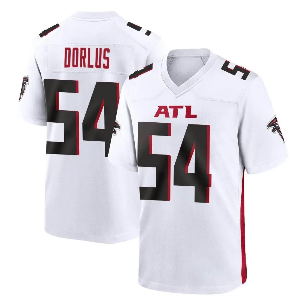 A.Falcons #54 Brandon Dorlus Player White Home Game Ndoa Stitched Jerseys