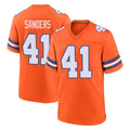 D.Broncos #41 Drew Sanders Player Orange Alternate Collection Throwback Game Ndoa Stitched Jerseys