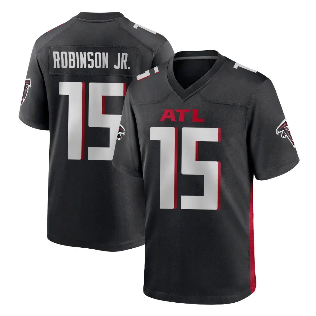 A.Falcons #15 Brian Robinson Player Black Home Game Ndoa Stitched Jerseys