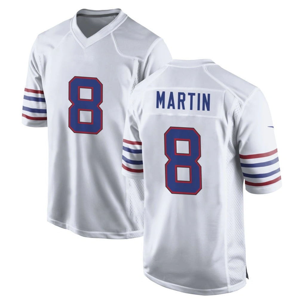B.Bills #8 Terrel Bernard Player White Alternate Game Ndoa Stitched Jerseys