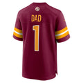 Ndoa W.Commanders #1 Dad Burgundy Game Jersey