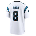 C.Panthers #8 Jaycee Horn Player White Home Game Ndoa Stitched Jerseys