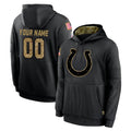 Custom IN.Colts Black Salute to Service Hoodies Limited Game Any Name & Numbers Ndoa Stitched Jerseys