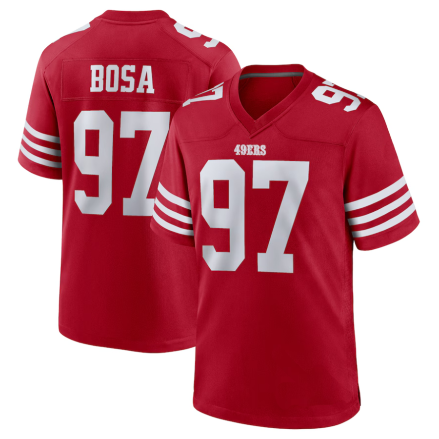 Ndoa SF.49ers #97 Nick Bosa Player Scarlet Player Game Stitched Jerseys