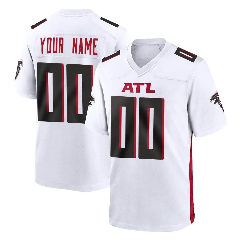 Custom A.Falcons White Home Game Any Name & Numbers Ndoa Stitched Jerseys