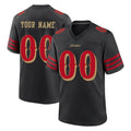 Custom SF.49ers Black Rivalries Collection Home Game Any Name & Numbers Ndoa Stitched Jerseys
