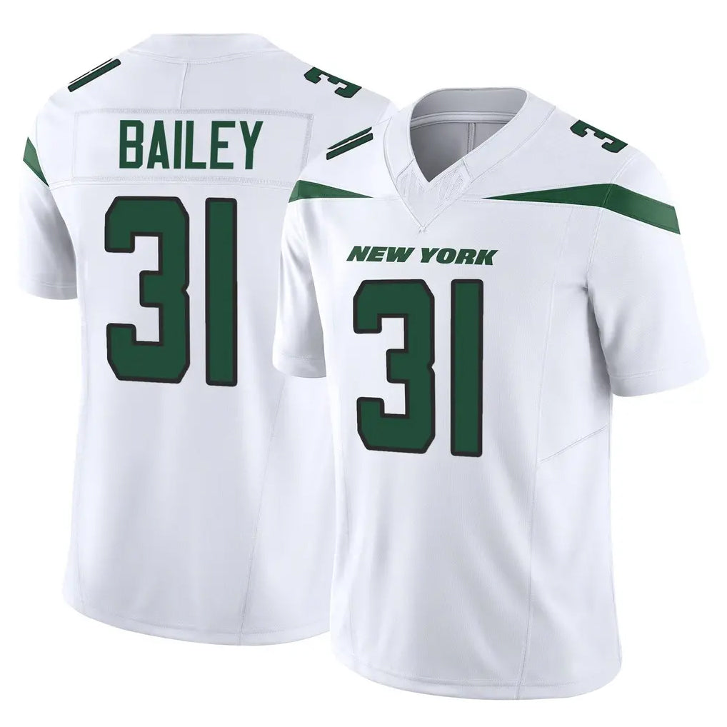 NY.Jets #31 David Bailey Player White Limited Vapor F.U.S.E. Home Game Ndoa Stitched Jerseys