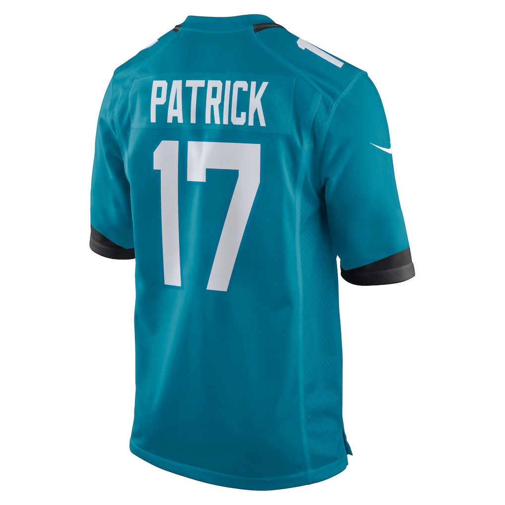 Ndoa J.Jaguars #17 Tim Patrick Teal Team Game Jersey