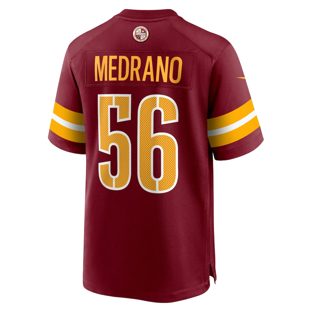 Ndoa W.Commanders #56 Kain Medrano Burgundy Team Game Jersey