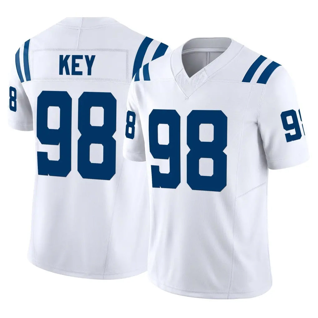 IN.Colts #98 Arden Key Player White Limited Vapor F.U.S.E. Home Game Ndoa Stitched Jerseys