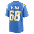 Ndoa LA.Chargers #68 Jamaree Salyer Powder Blue Player Game Jersey