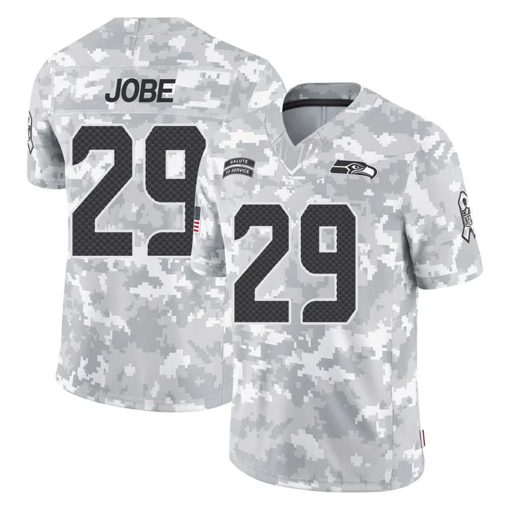 S.Seahawks #29 Josh Jobe Player Arctic Camo Limited Salute To Service Home Game Ndoa Stitched Jerseys