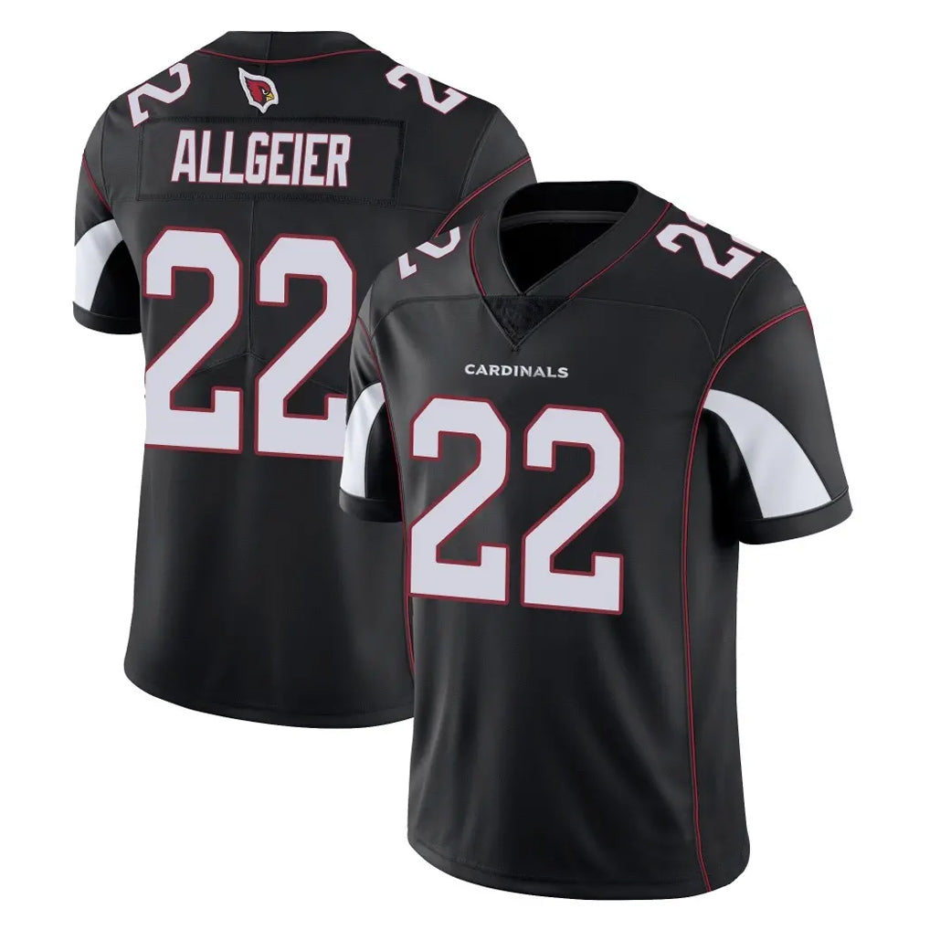 A.Cardinals #22 Tyler Allgeier Player Black Vapor Limited Home Game Ndoa Stitched Jerseys