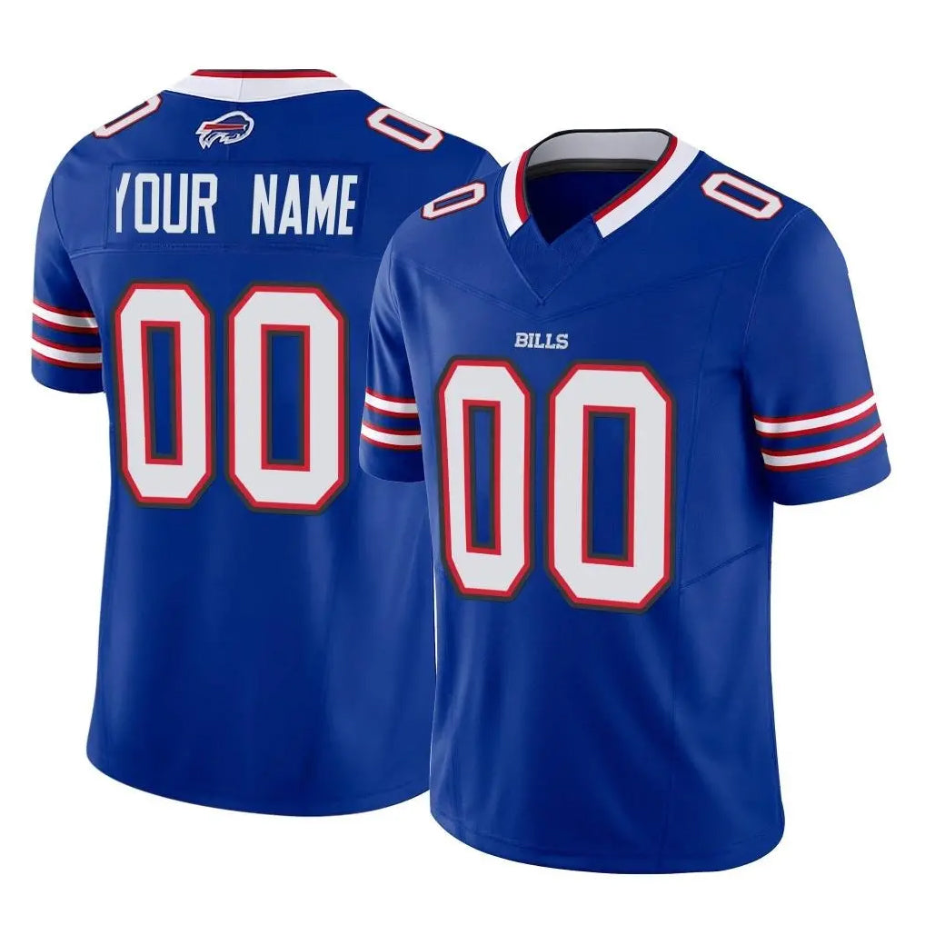 Custom B.Bills Royal Vapor F.U.S.E. Limited Home Game Any Name & Numbers Ndoa Stitched Jerseys