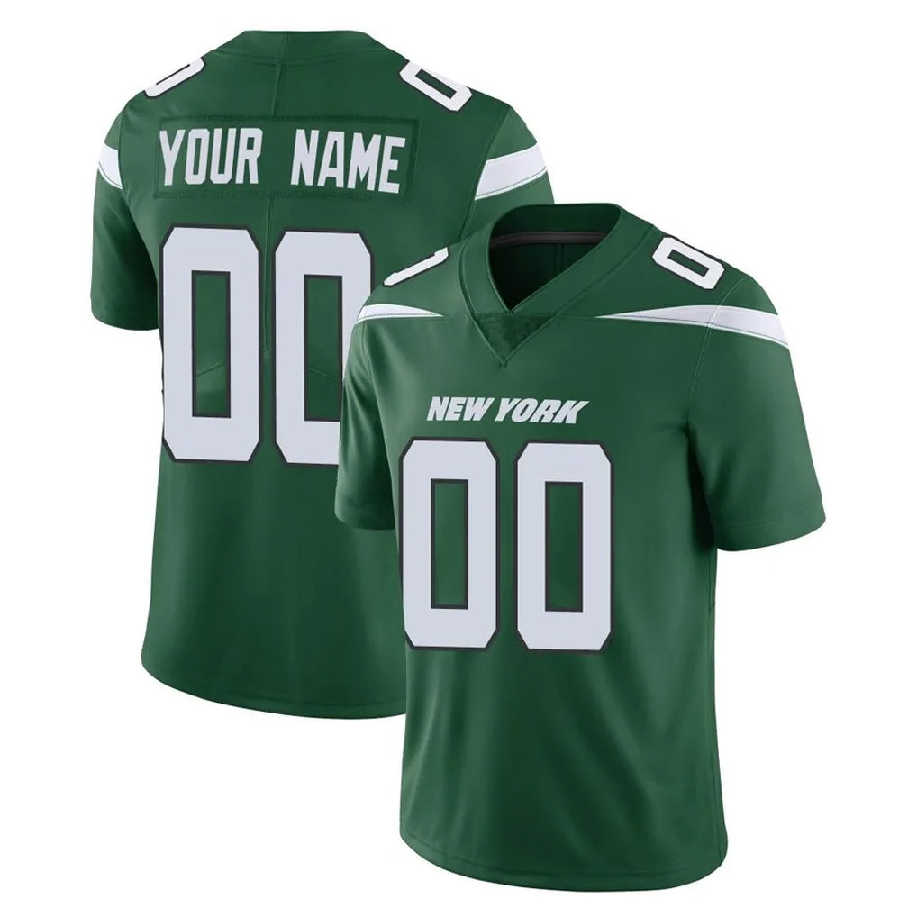 Custom NY.Jets Green Limited Vapor Home Game Any Name & Numbers Ndoa Stitched Jerseys