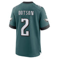 Ndoa P.Eagles #2 Jahan Dotson Midnight Green Team Game Jersey