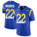 LA.Rams #22 Trent McDuffie Player Royal Limited Vapor Untouchable Home Game Ndoa Stitched Jerseys