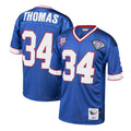 B.Bills #34 Thurman Thomas Player Royal Mitchell & Ness 1985 Throwback Retired Ndoa Stitched Jerseys