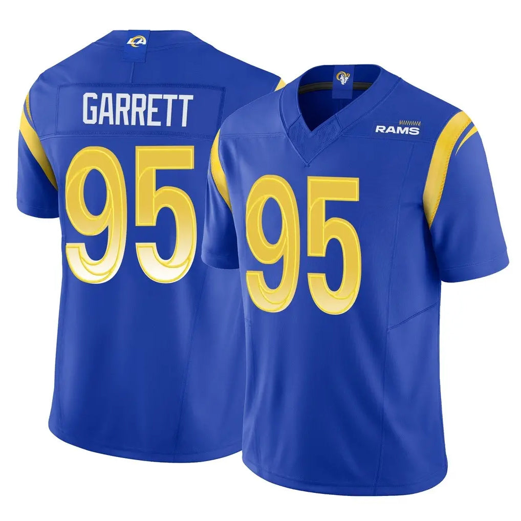 LA.Rams #95 Myles Garrett Player Royal Limited Vapor F.U.S.E. Home Game Ndoa Stitched Jerseys