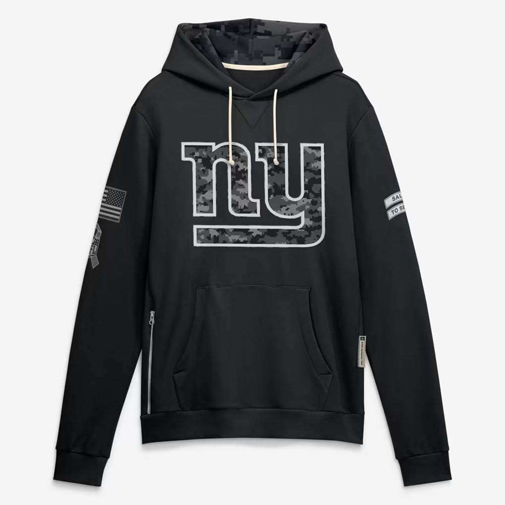 NY.Giants 2026 Black Logo Pullover Hoodies Limited Game Ndoa Stitched Jerseys