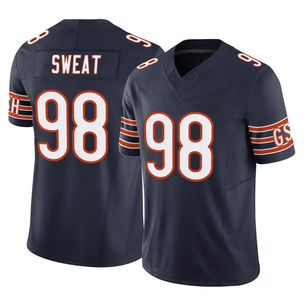 C.Bears #98 Montez Sweat Player Navy Vapor F.U.S.E. Limited Home Game Ndoa Stitched Jerseys