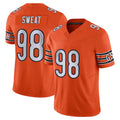 C.Bears #98 Montez Sweat Player Orange Vapor F.U.S.E. Limited Home Game Ndoa Stitched Jerseys