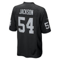 Ndoa LV.Raiders #54 Brennan Jackson Black Team Game Jersey
