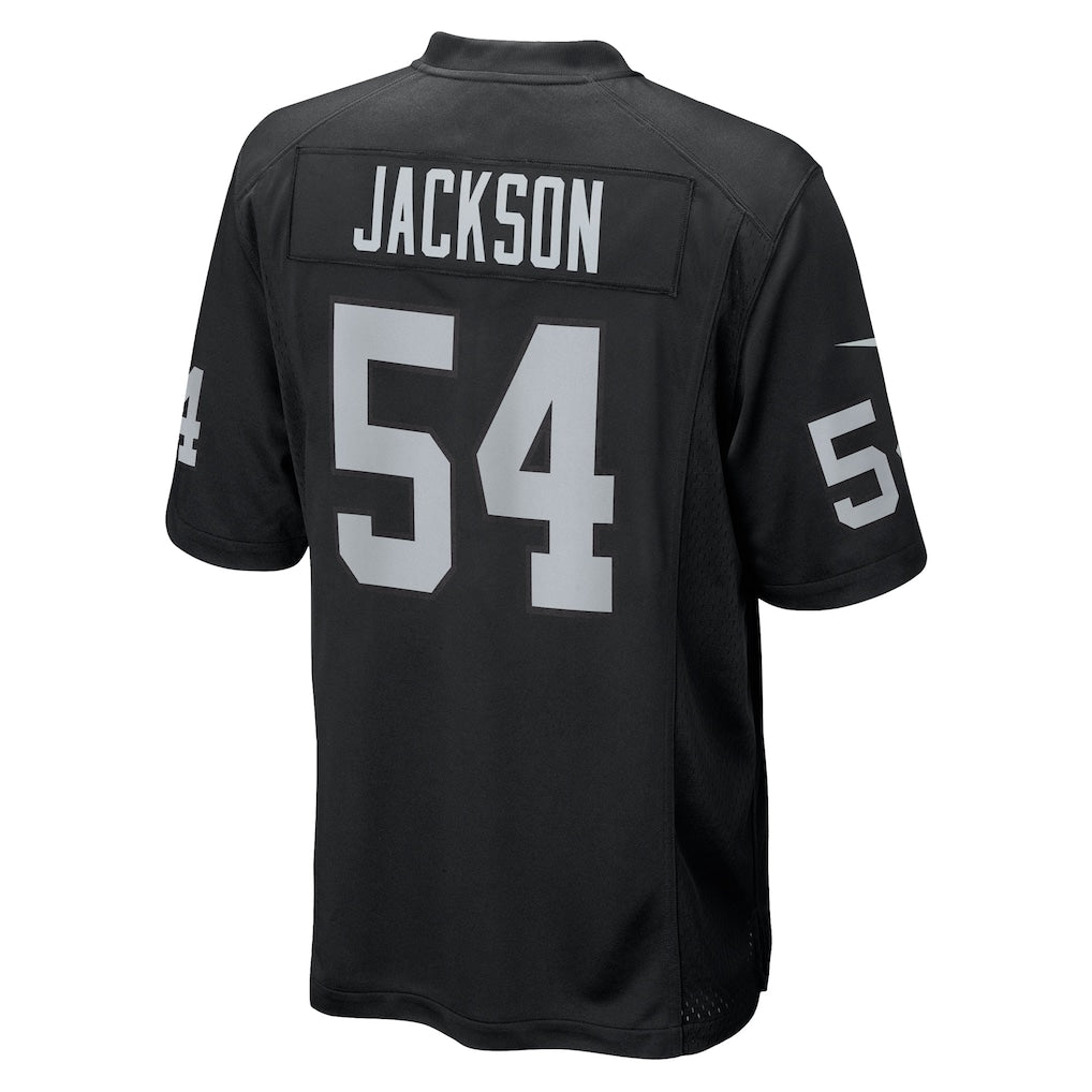 Ndoa LV.Raiders #54 Brennan Jackson Black Team Game Jersey