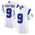LA.Rams #9 Matthew Stafford Player White Limited Fearsome Vapor F.U.S.E. Home Game Ndoa Stitched Jerseys